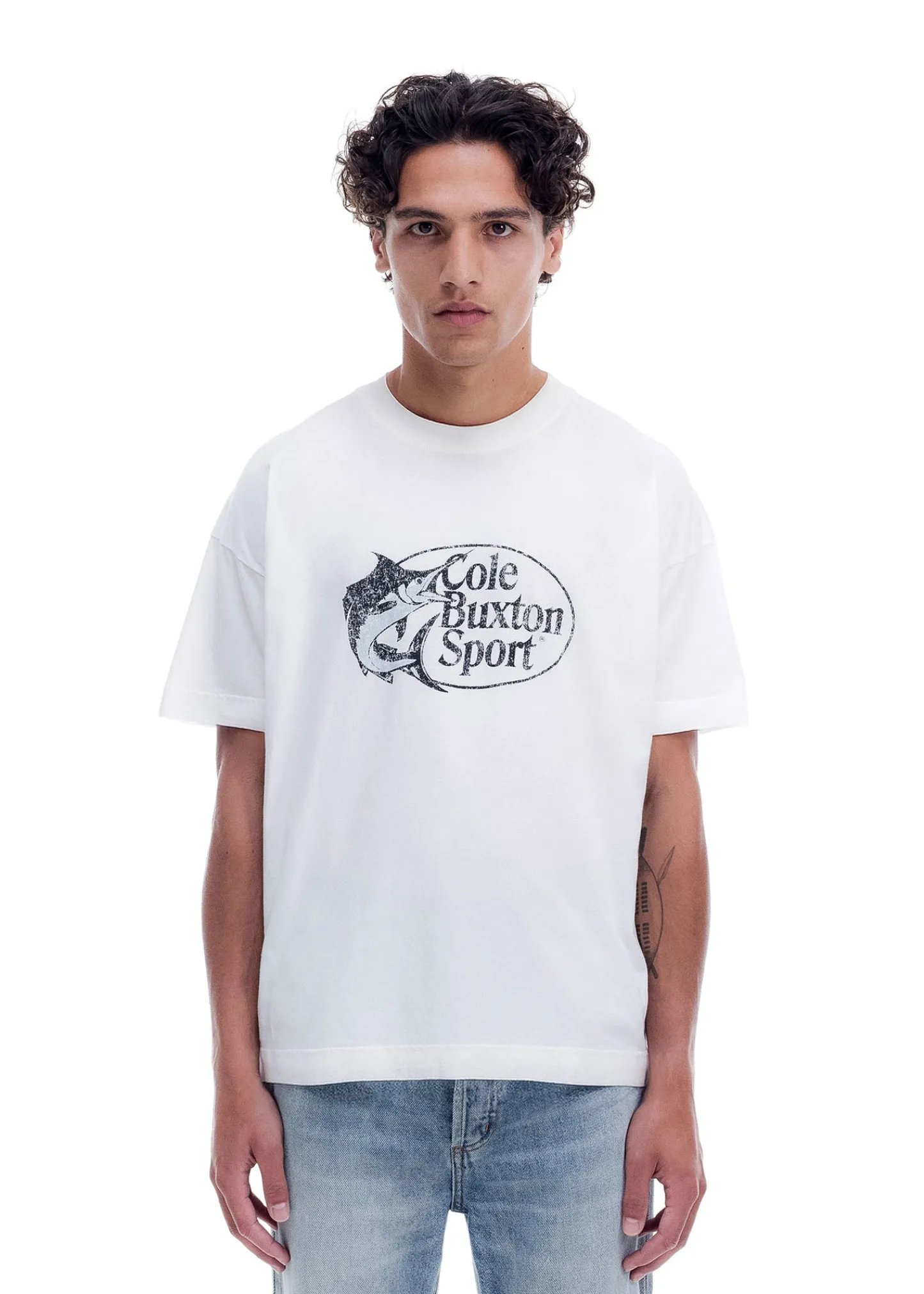 Cole Buxton DISTRESSED CBS T-SHIRT| T-Shirts