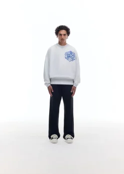 Cole Buxton DISTRESSED COLLEGIATE CREST SWEATSHIRT| Sweatshirts
