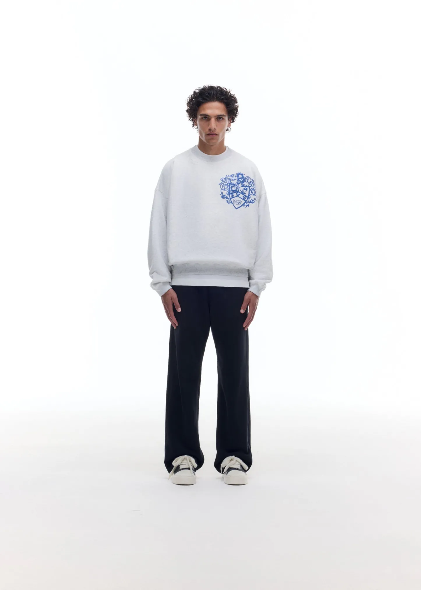 Cole Buxton DISTRESSED COLLEGIATE CREST SWEATSHIRT| Sweatshirts