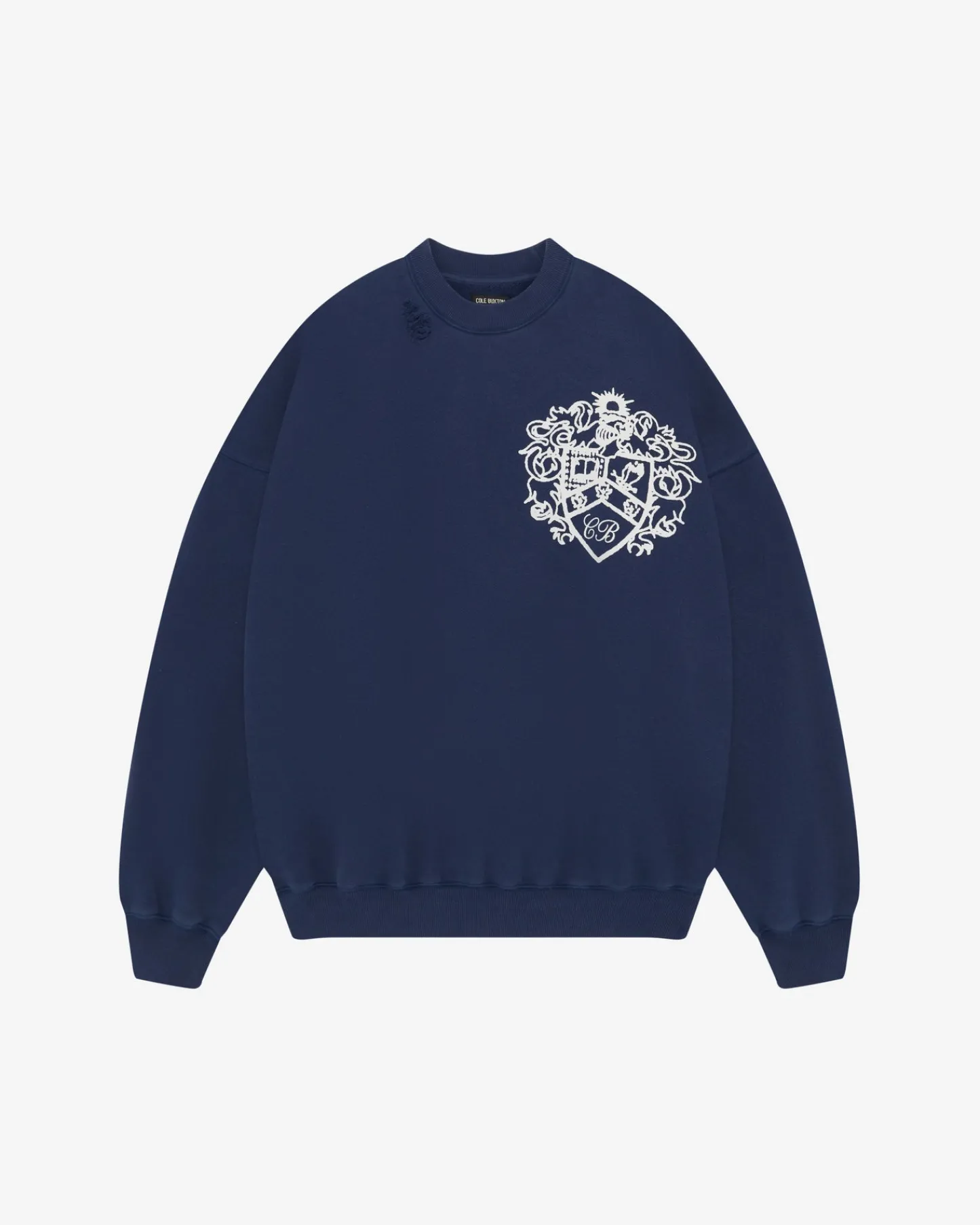Cole Buxton DISTRESSED COLLEGIATE CREST SWEATSHIRT| Sweatshirts