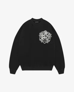 Cole Buxton DISTRESSED COLLEGIATE CREST SWEATSHIRT| Sweatshirts