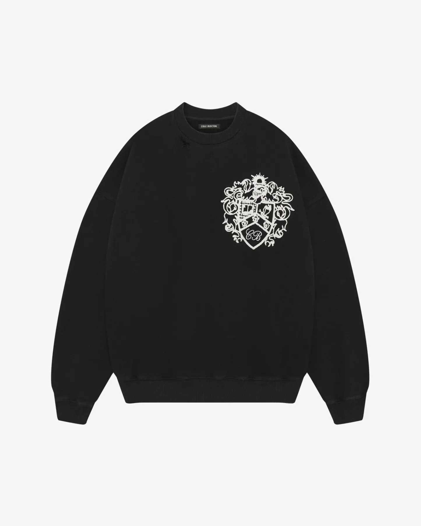 Cole Buxton DISTRESSED COLLEGIATE CREST SWEATSHIRT| Sweatshirts