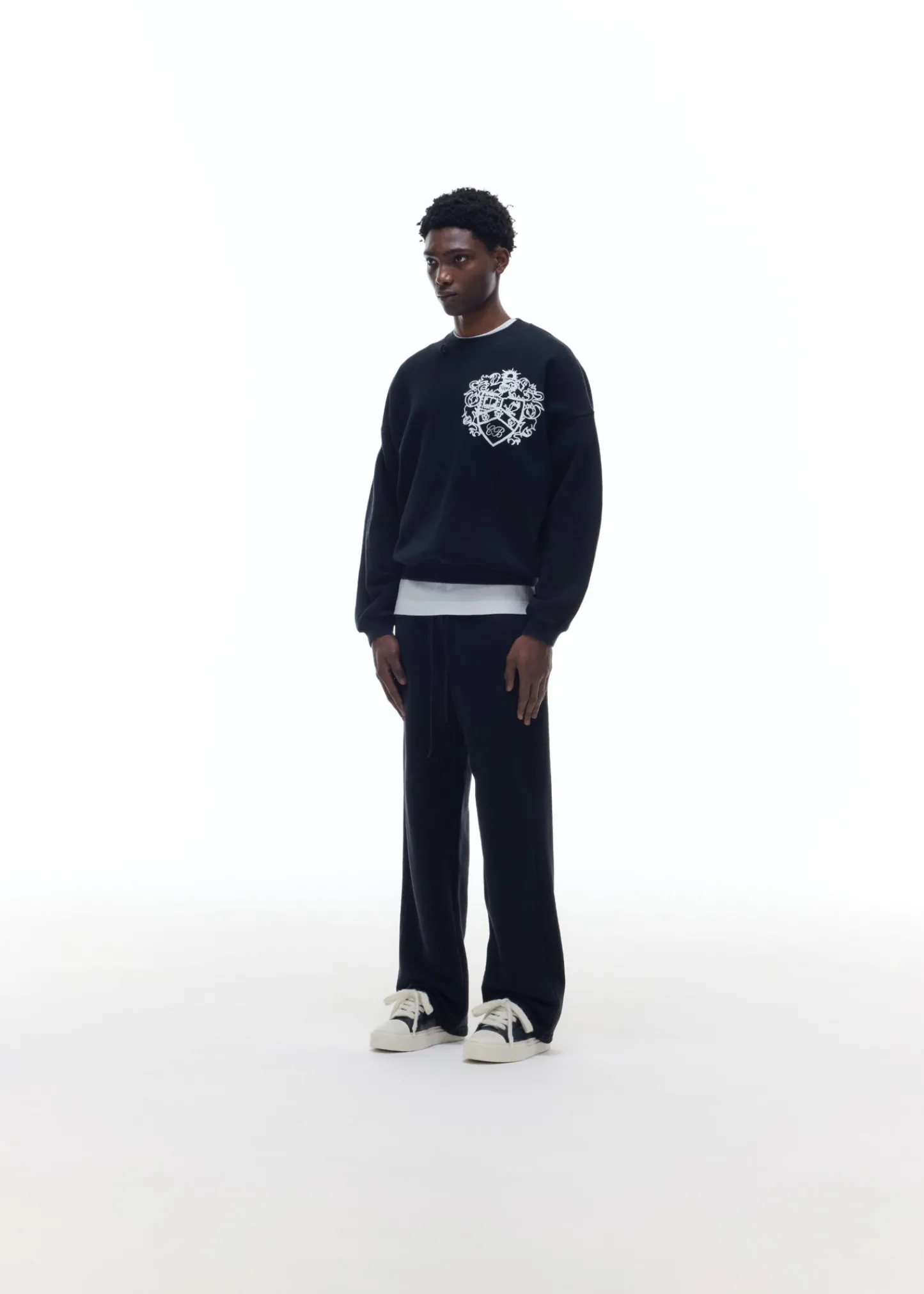 Cole Buxton DISTRESSED COLLEGIATE CREST SWEATSHIRT| Sweatshirts
