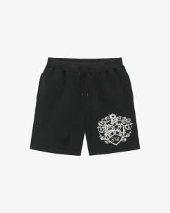 Cole Buxton DISTRESSED COLLEGIATE CREST SHORTS| Shorts