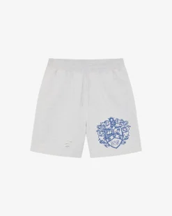 Cole Buxton DISTRESSED COLLEGIATE CREST SHORTS| Shorts