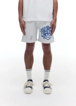 Cole Buxton DISTRESSED COLLEGIATE CREST SHORTS| Shorts