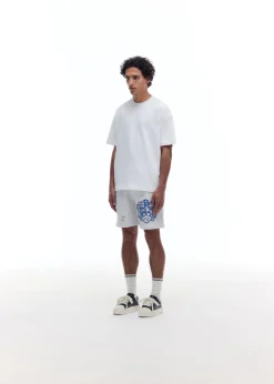 Cole Buxton DISTRESSED COLLEGIATE CREST SHORTS| Shorts