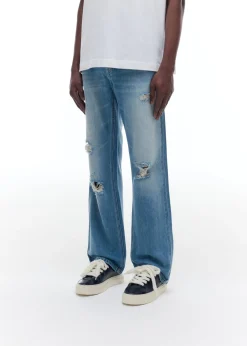 Cole Buxton DISTRESSED FRONT JEANS| Denim