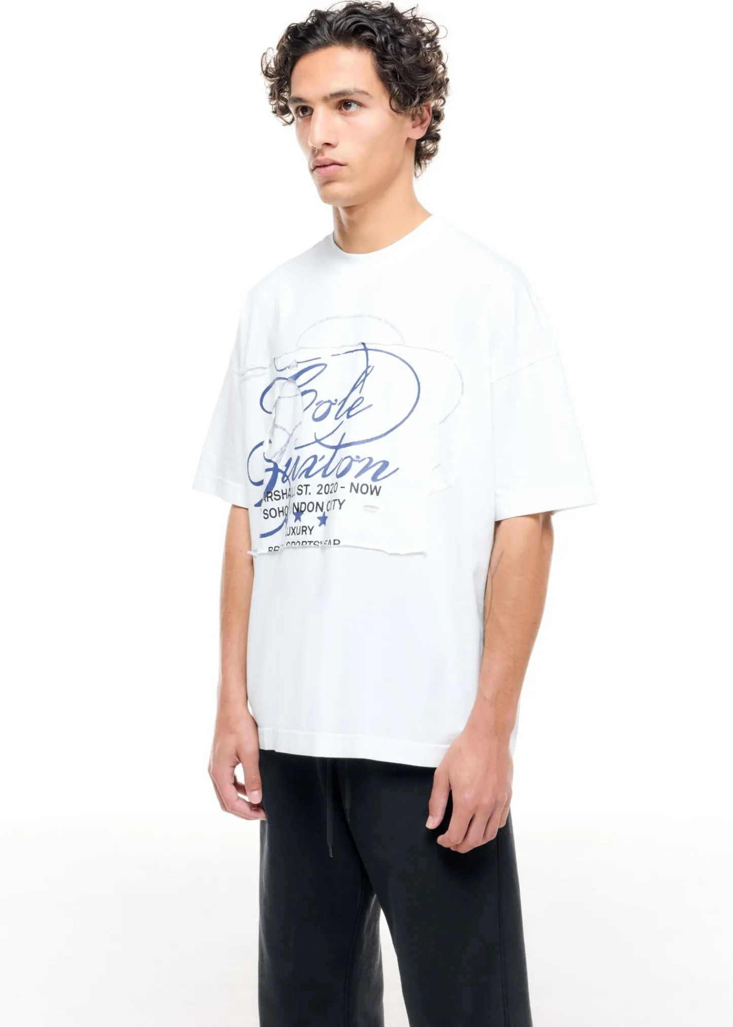 Cole Buxton DISTRESSED POCKET T-SHIRT| T-Shirts