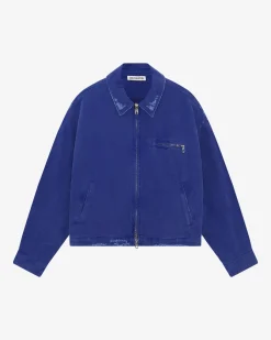 Cole Buxton DISTRESSED TRUCKER JACKET| Outerwear