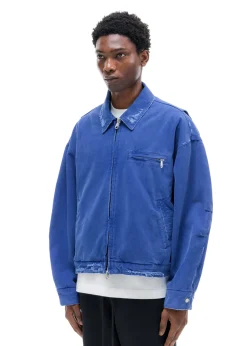 Cole Buxton DISTRESSED TRUCKER JACKET| Outerwear