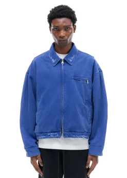 Cole Buxton DISTRESSED TRUCKER JACKET| Outerwear