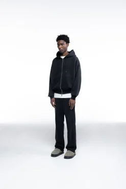 Cole Buxton DISTRESSED ZIPPED HOODIE| Hoodies