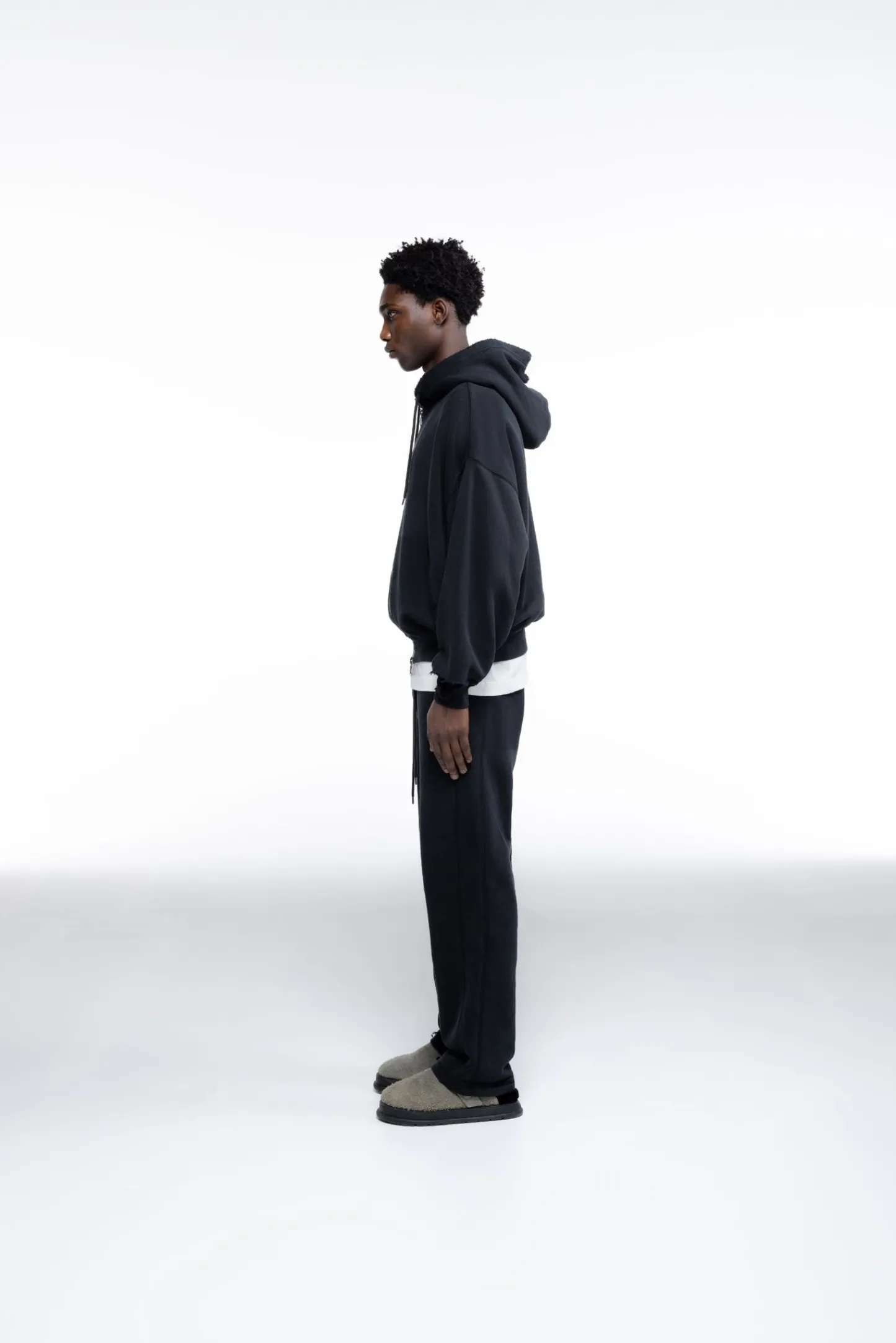 Cole Buxton DISTRESSED ZIPPED HOODIE| Hoodies