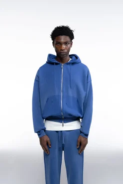 Cole Buxton DISTRESSED ZIPPED HOODIE| Hoodies