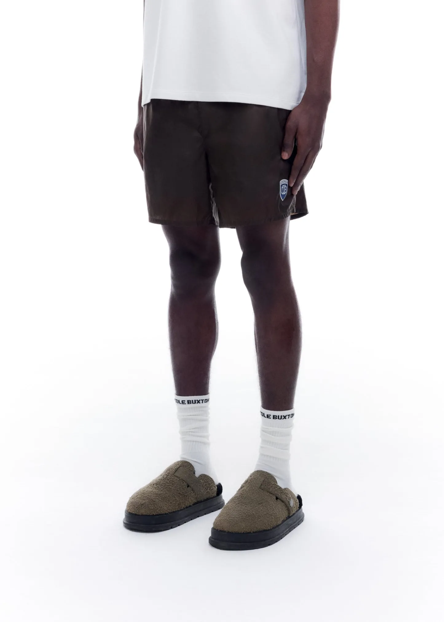 Cole Buxton EMBLEM PATCH SWIM SHORTS| Swimwear
