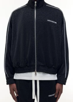 Cole Buxton GLITTER PIPED TRACK JACKET| Outerwear