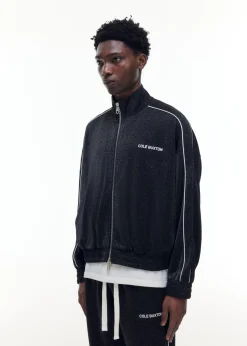 Cole Buxton GLITTER PIPED TRACK JACKET| Outerwear