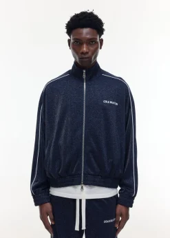 Cole Buxton GLITTER PIPED TRACK JACKET| Outerwear