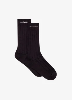 Cole Buxton HAND EMBROIDERY SOCK - TWIN PACK| Accessories