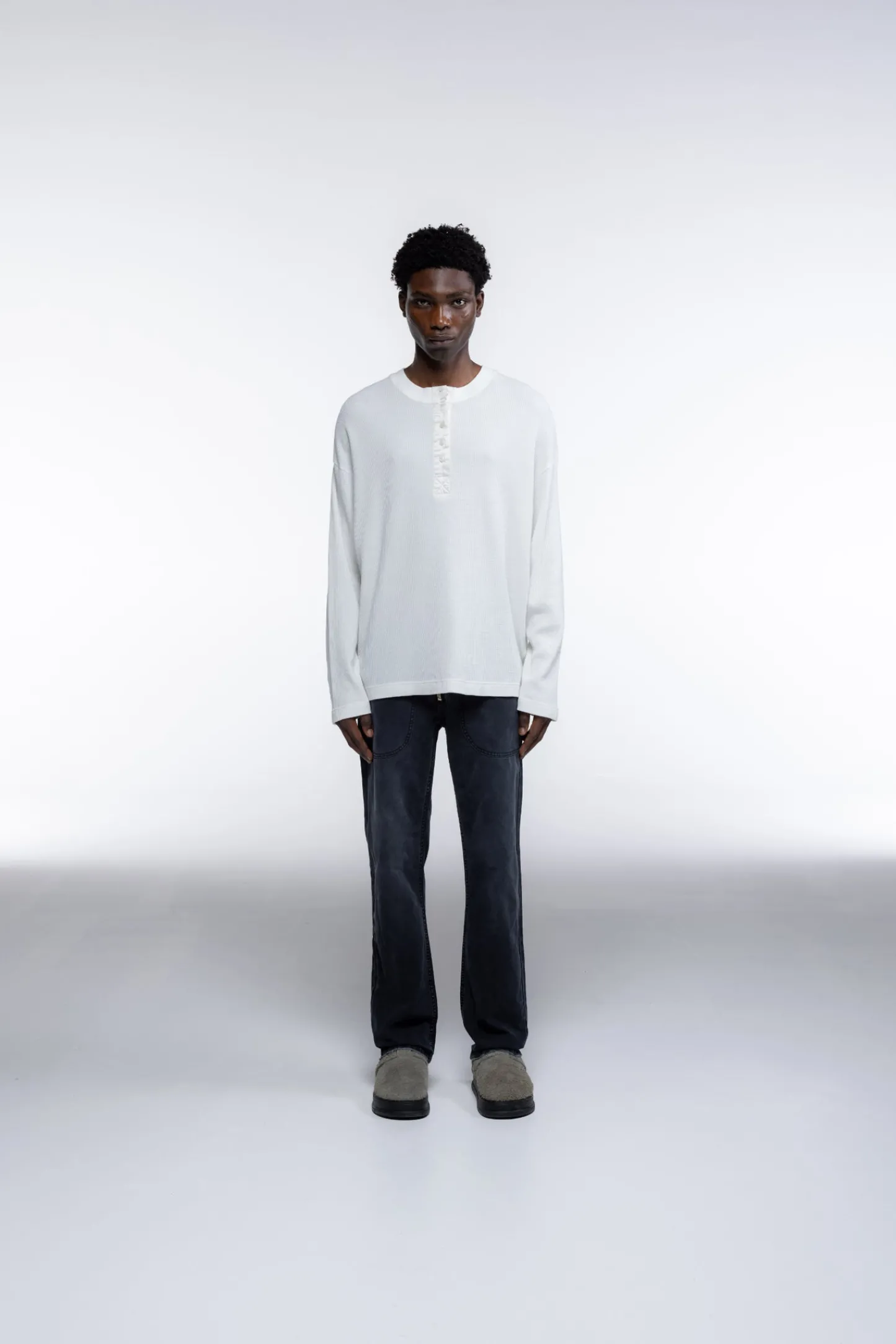 Cole Buxton HENLEY WAFFLE| T-Shirts