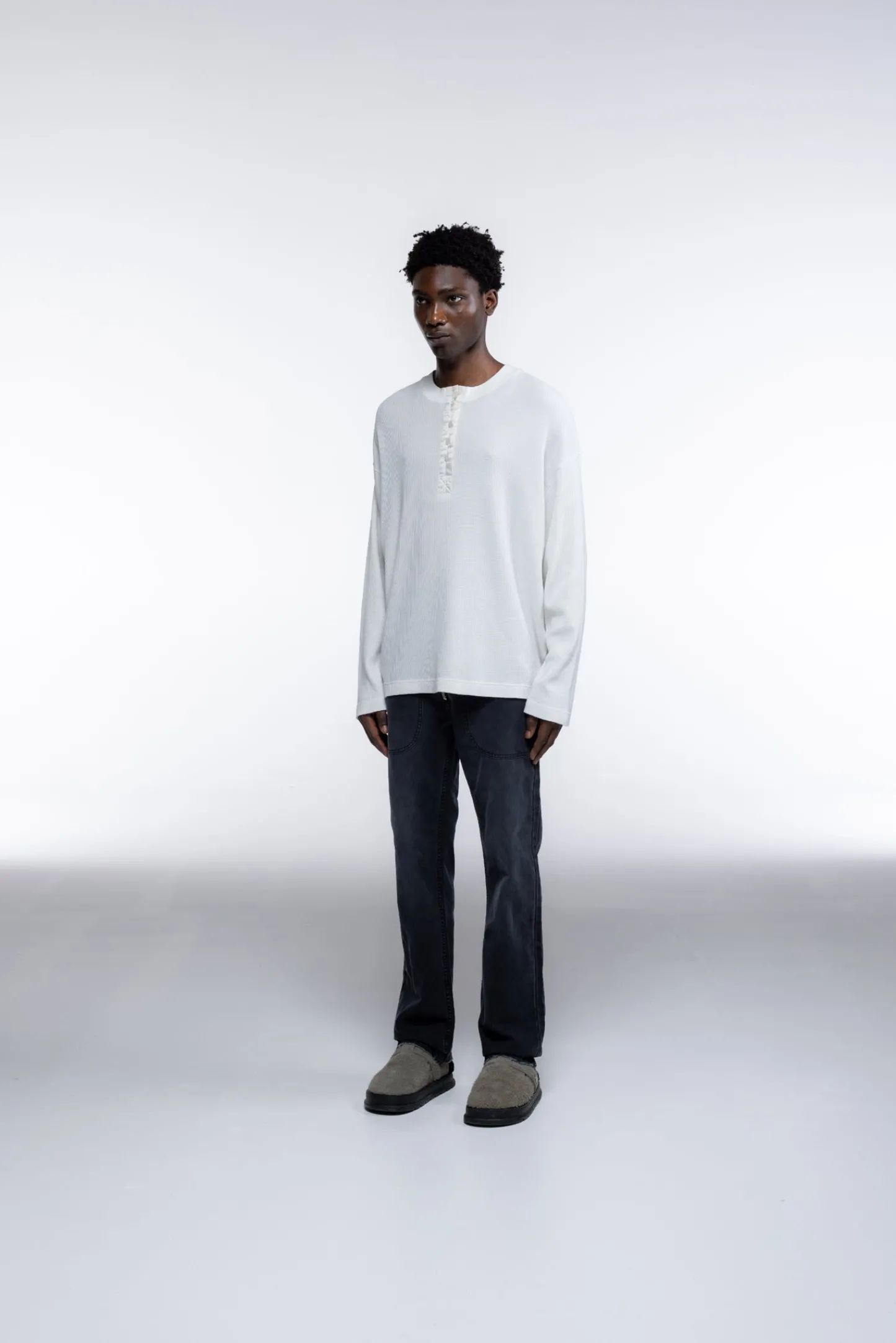 Cole Buxton HENLEY WAFFLE| T-Shirts