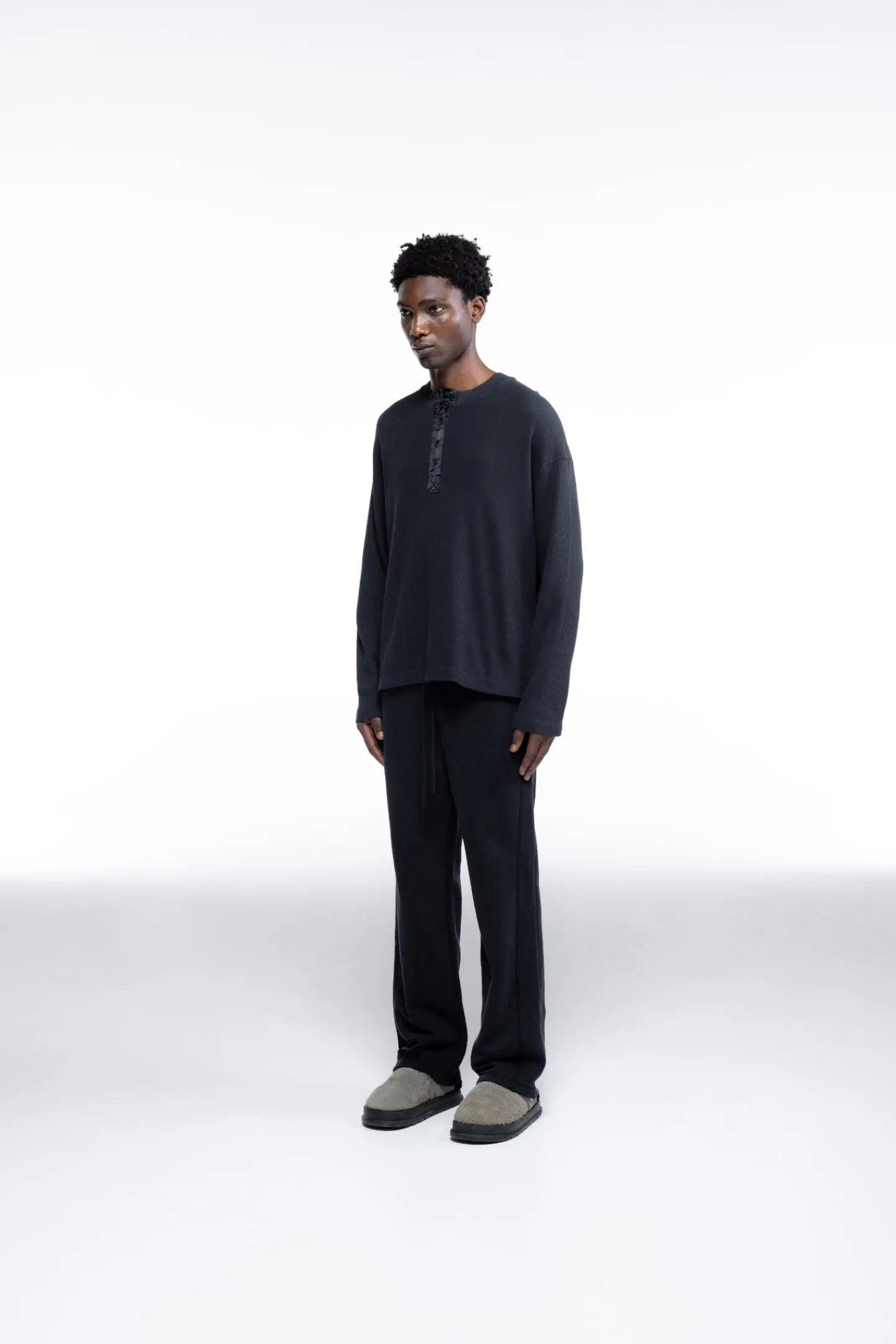 Cole Buxton HENLEY WAFFLE| T-Shirts