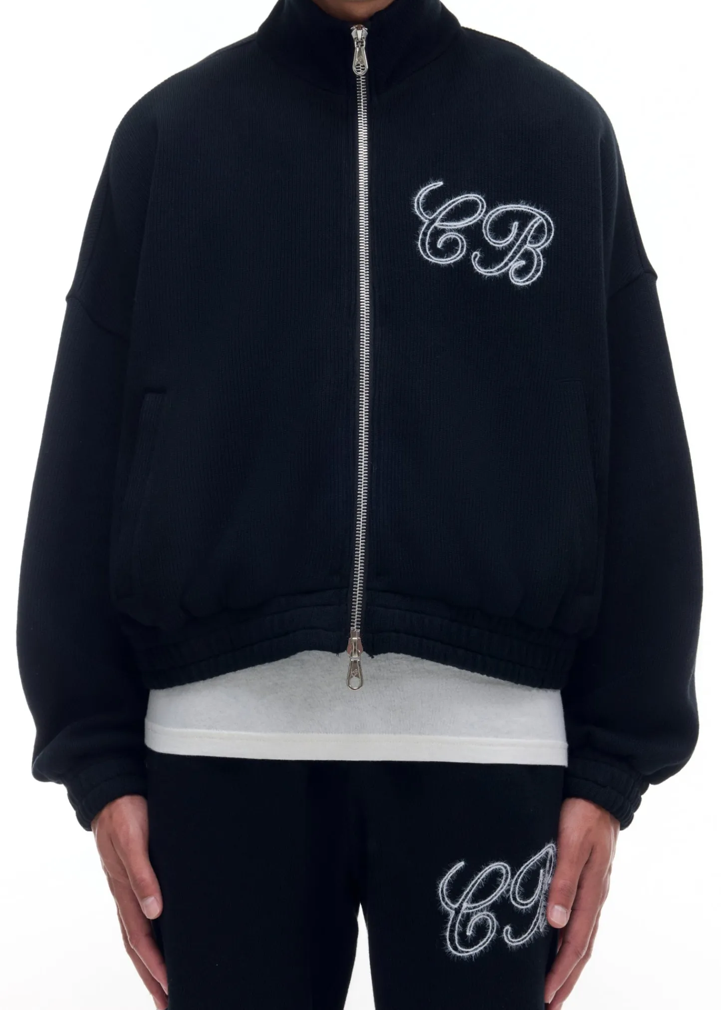 Cole Buxton KNITTED TRACK JACKET| Outerwear|Knitwear