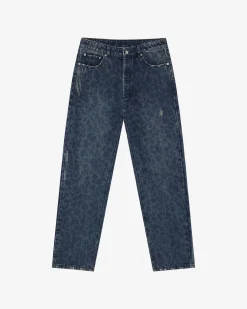 Cole Buxton LEOPARD PRINT JEANS| Denim