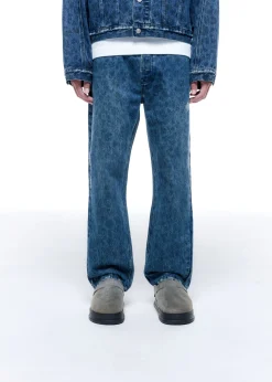 Cole Buxton LEOPARD PRINT JEANS| Denim