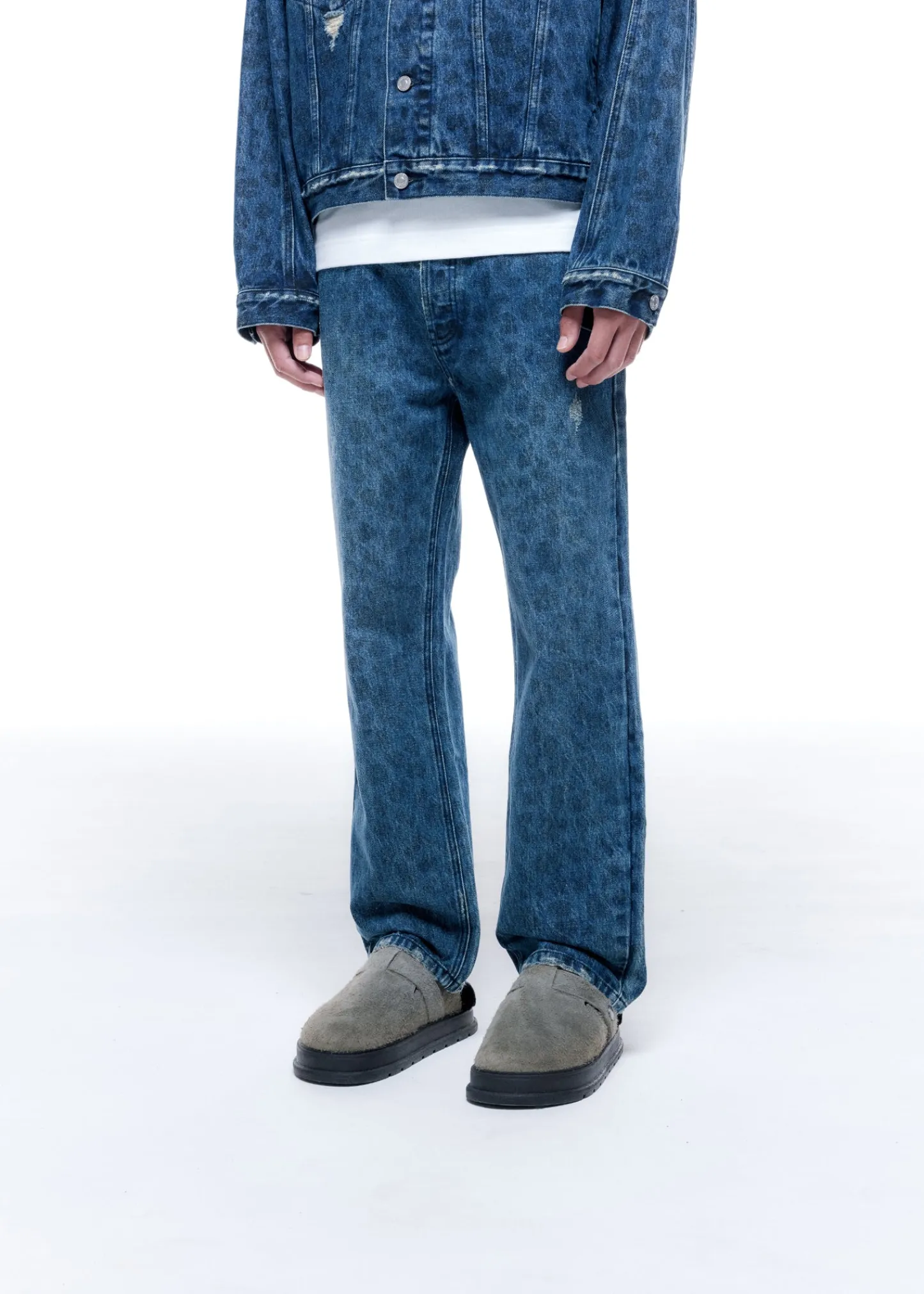 Cole Buxton LEOPARD PRINT JEANS| Denim