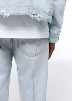 Cole Buxton LIGHT WASH DENIM JEANS| Denim
