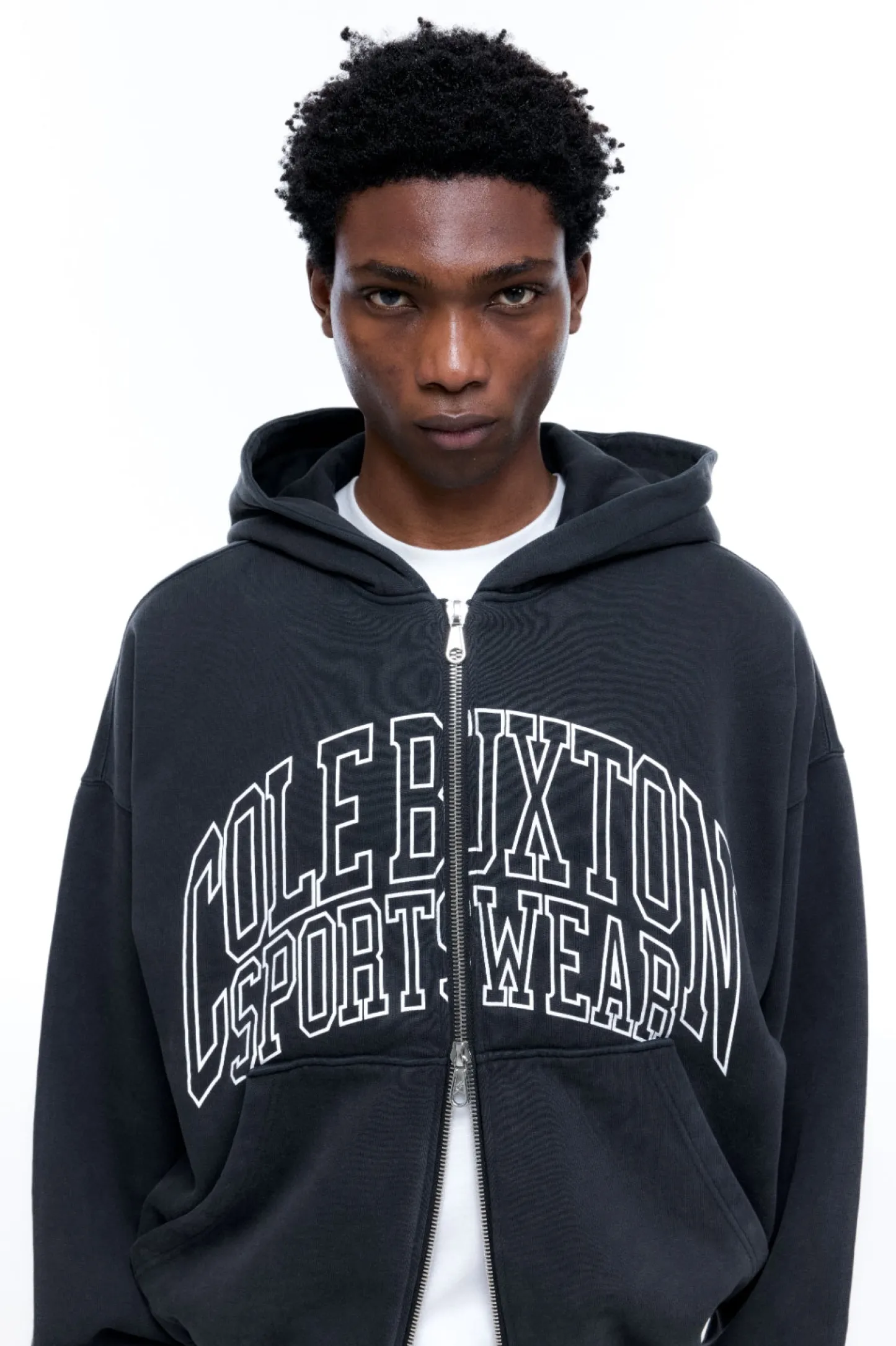 Cole Buxton SPORTSWEAR ARC ZIPPED HOODIE| Hoodies