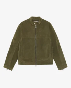 Cole Buxton SUEDE CAFE RACER JACKET| Outerwear|Leather