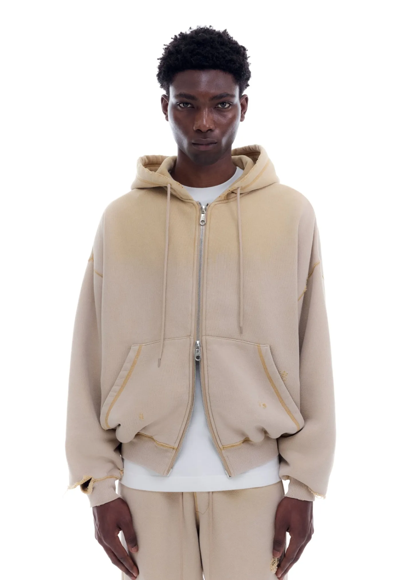 Cole Buxton SUN FADE POCKET ZIPPED HOODIE| Hoodies