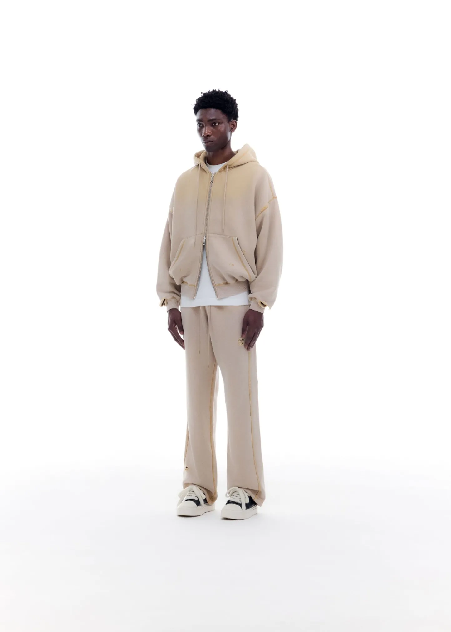 Cole Buxton SUN FADE POCKET ZIPPED HOODIE| Hoodies