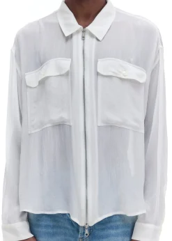 Cole Buxton VISCOSE ZIPPED SHIRT| Shirts