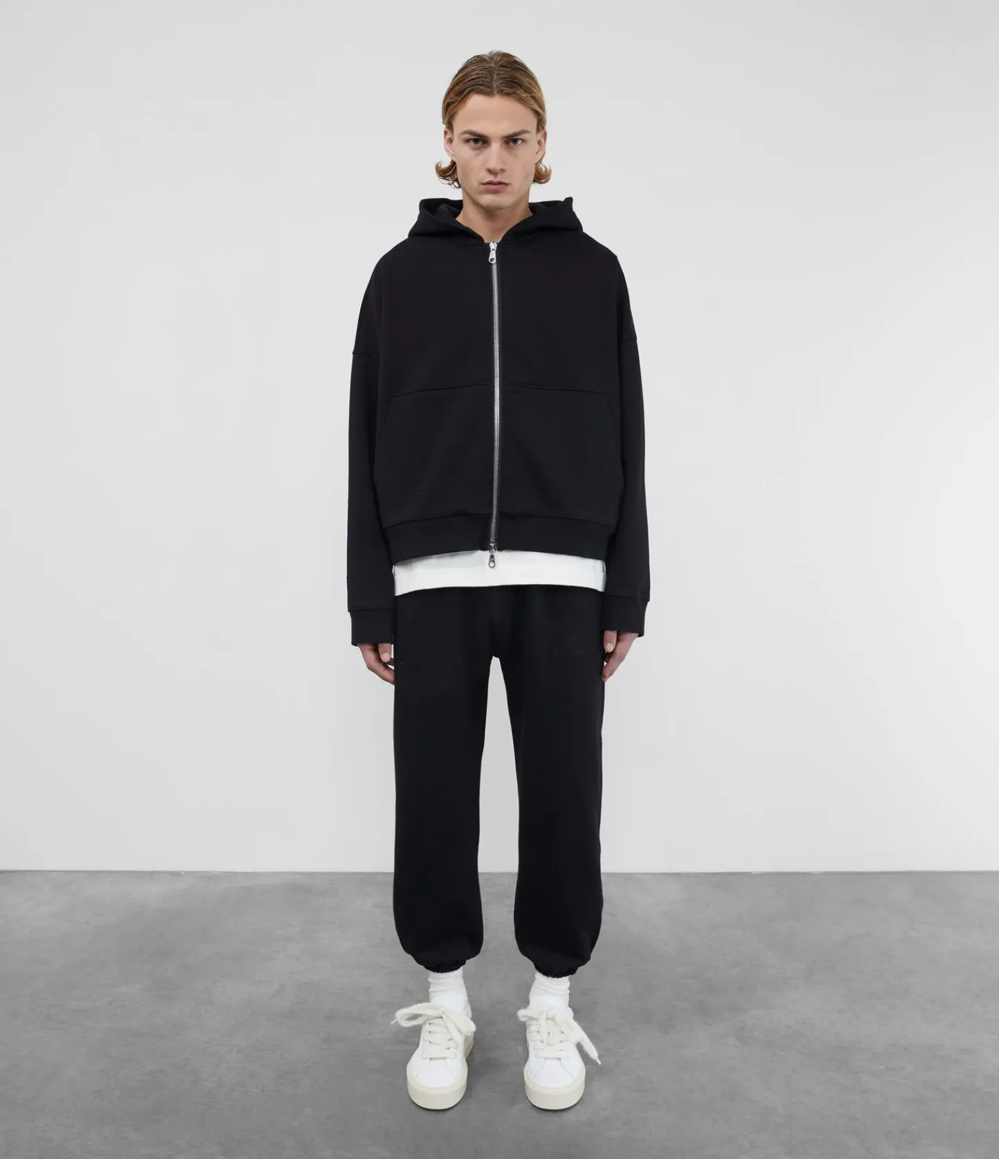 Cole Buxton WARM UP CROPPED ZIPPED HOODIE| Hoodies