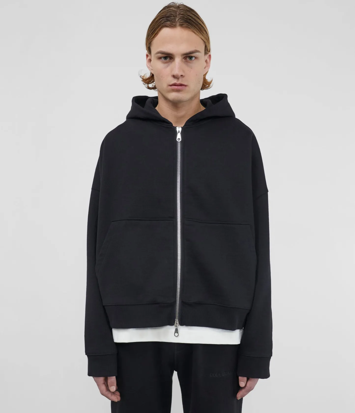 Cole Buxton WARM UP CROPPED ZIPPED HOODIE| Hoodies