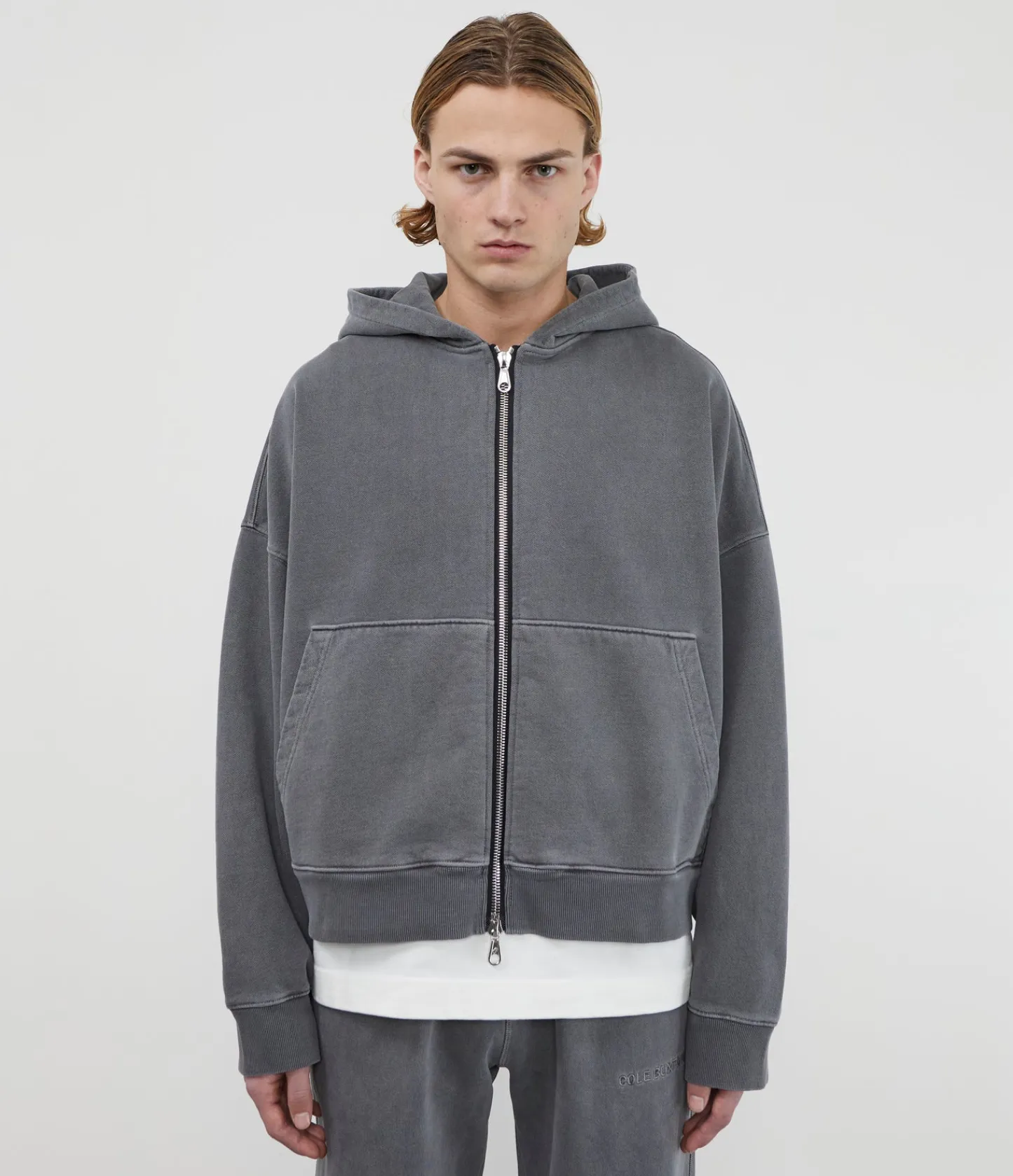 Cole Buxton WARM UP CROPPED ZIPPED HOODIE| Hoodies