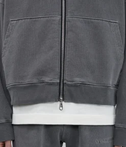 Cole Buxton WARM UP CROPPED ZIPPED HOODIE| Hoodies