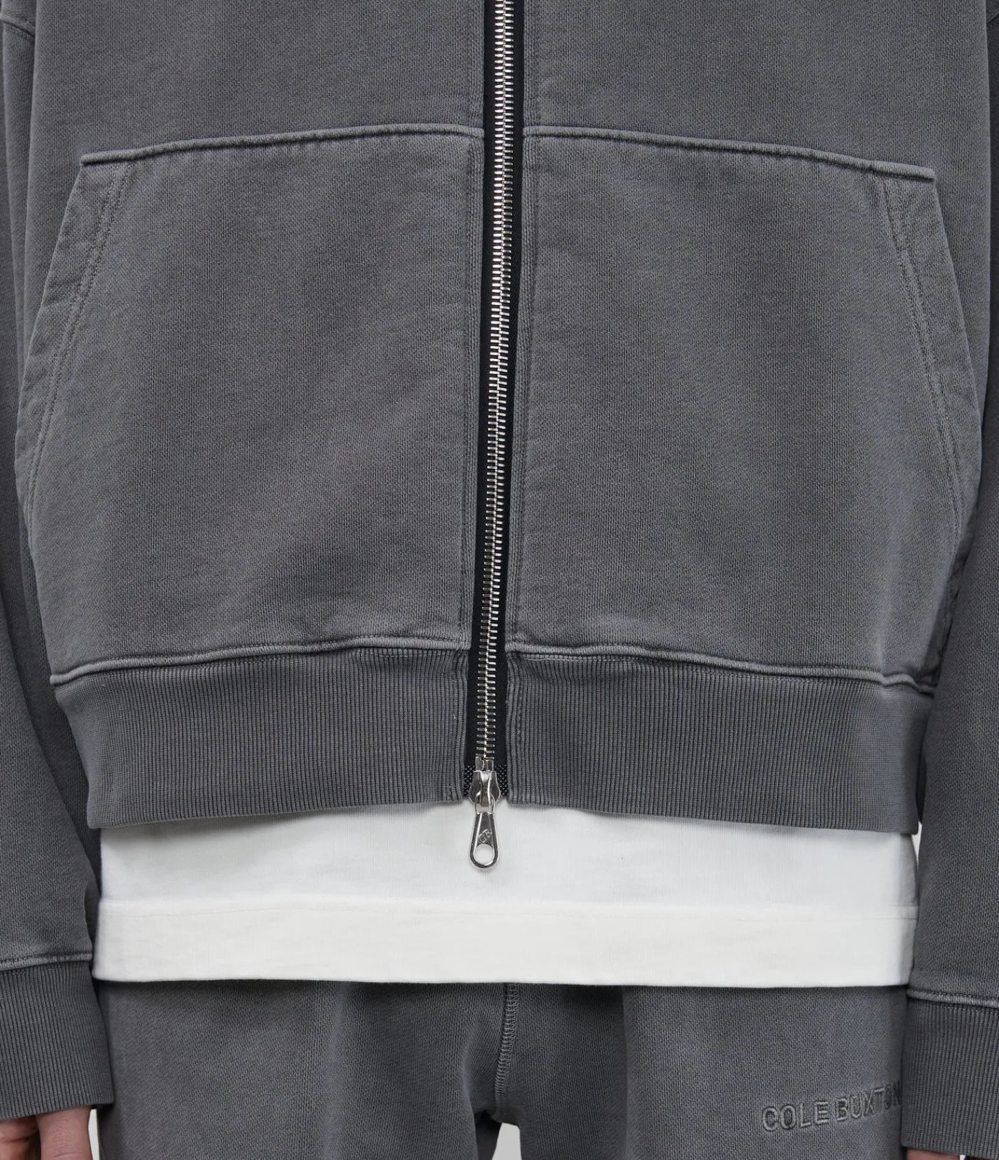 Cole Buxton WARM UP CROPPED ZIPPED HOODIE| Hoodies