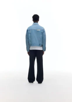 Cole Buxton WASHED DENIM JACKET| Outerwear|Denim