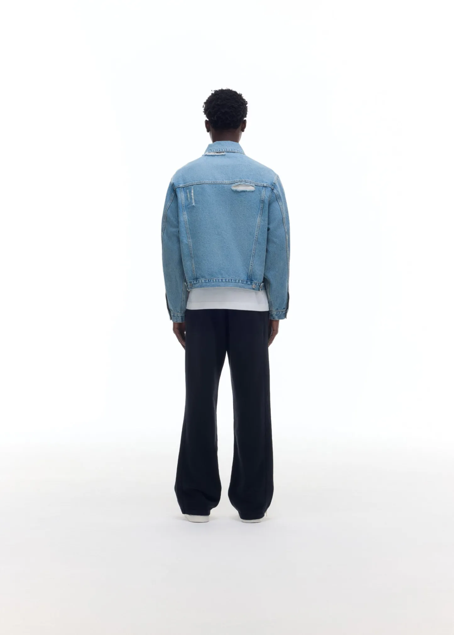 Cole Buxton WASHED DENIM JACKET| Outerwear|Denim