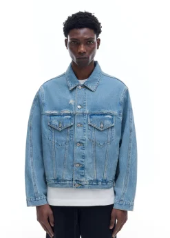 Cole Buxton WASHED DENIM JACKET| Outerwear|Denim