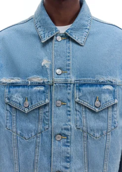 Cole Buxton WASHED DENIM JACKET| Outerwear|Denim